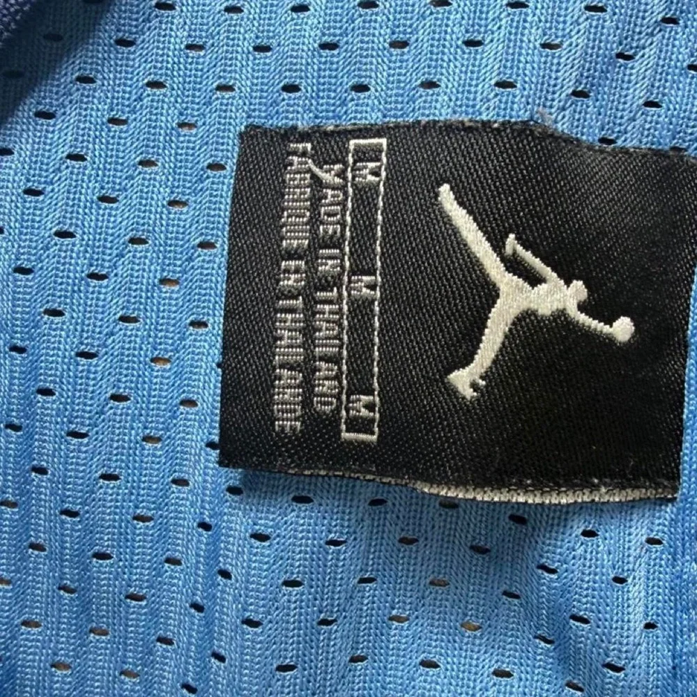 Jordan UNC North Carolina Argyle 23 Basketball Jersey Carolina Blue Size M